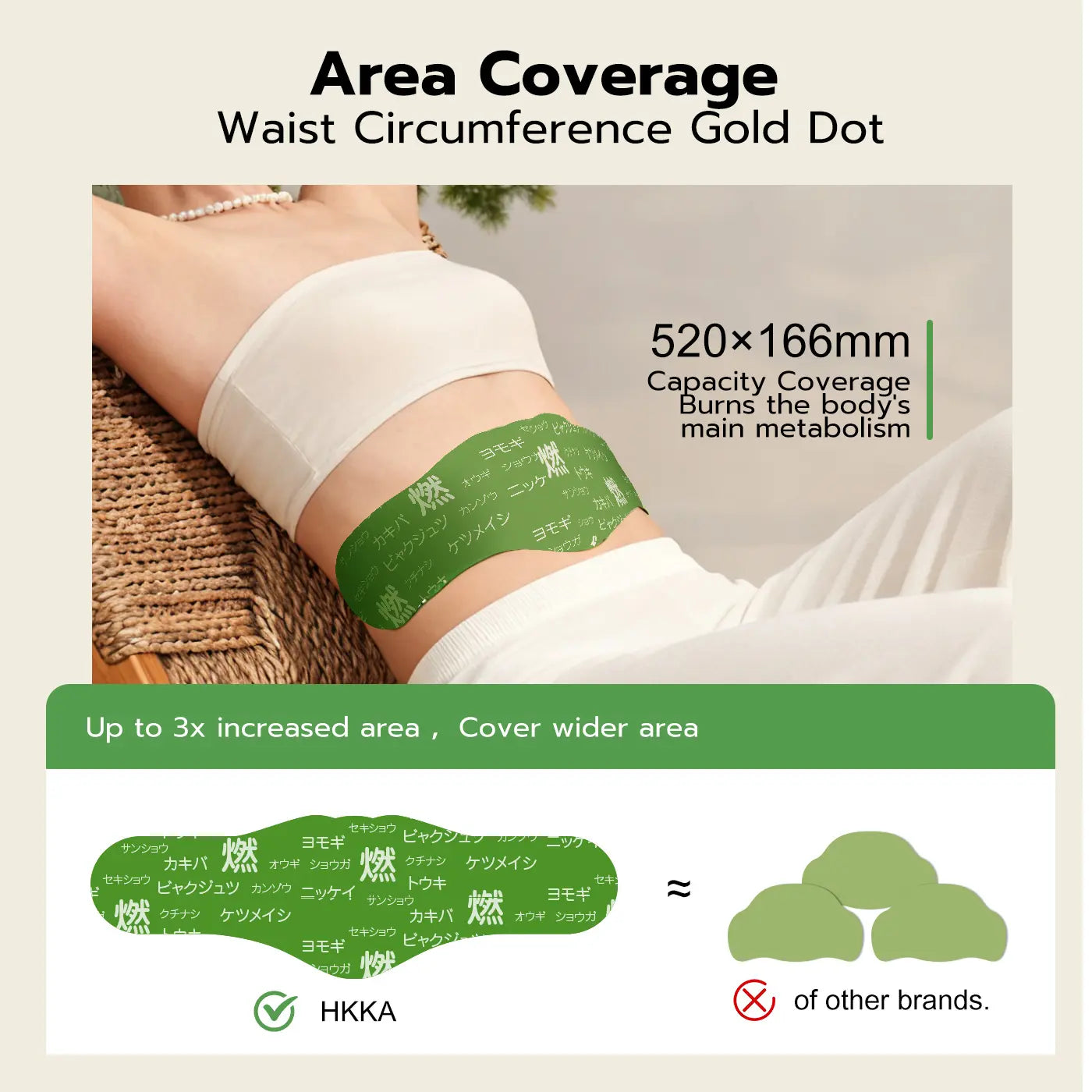 Hanpo Japanese Herbal Patch Pad Balance Patch,Health Patch,Waist and Abdomen Brush