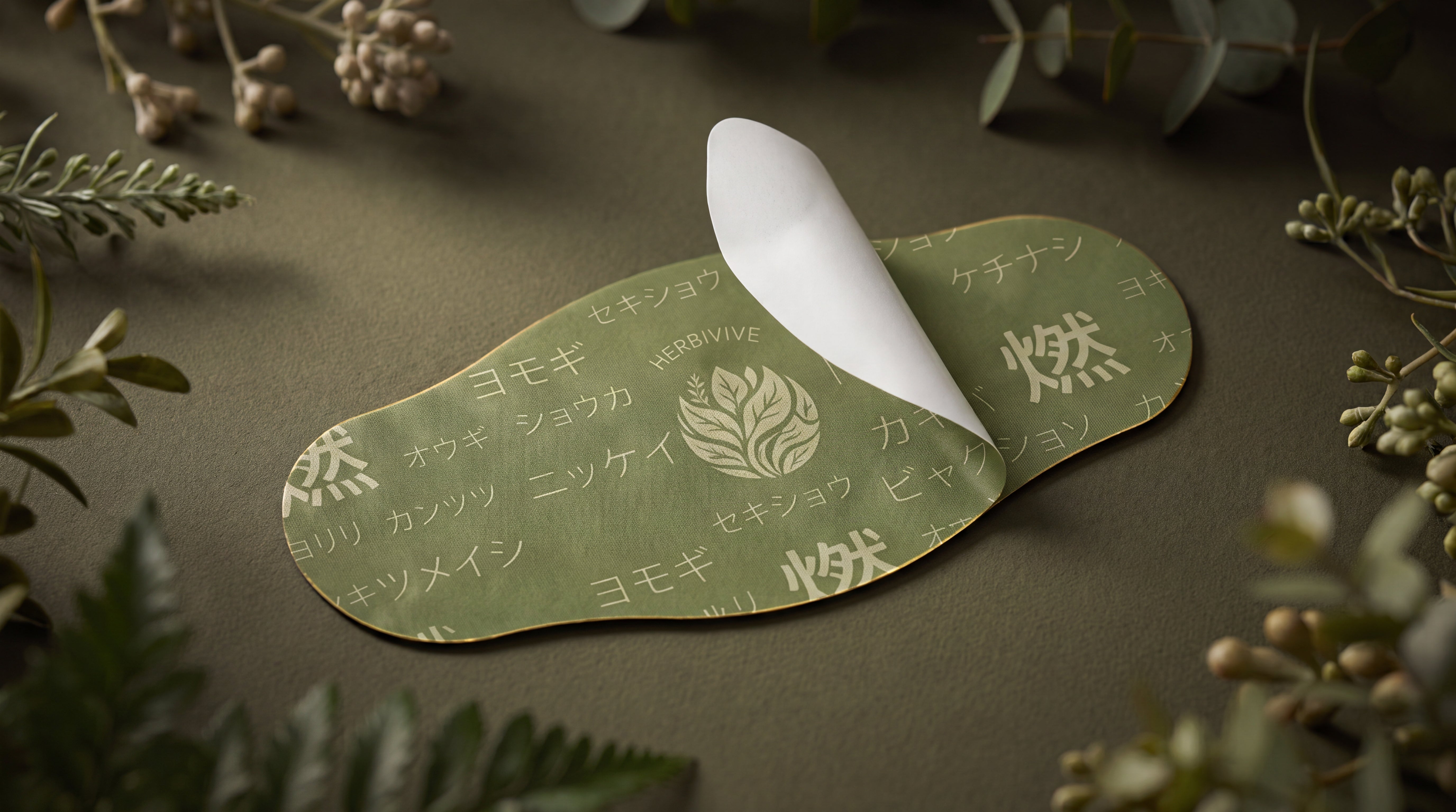 The patch opened into three precise layers with its botanical core visible